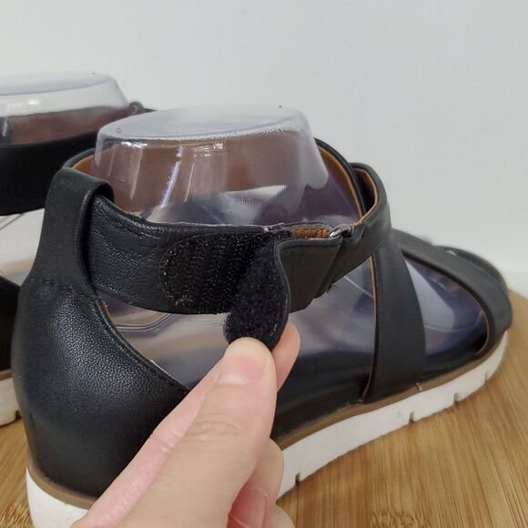 Sofft Black Leather Strappy Women's Sandals Size 9.5 - Picture 5 of 10